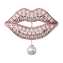 Lips brooch